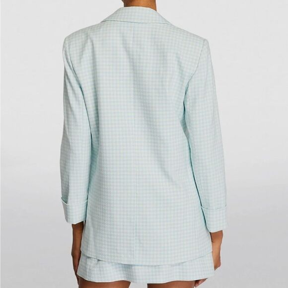 Alice and Olivia Justin Houndstooth-pattern Blazer NWT size 12 - Picture 9 of 11